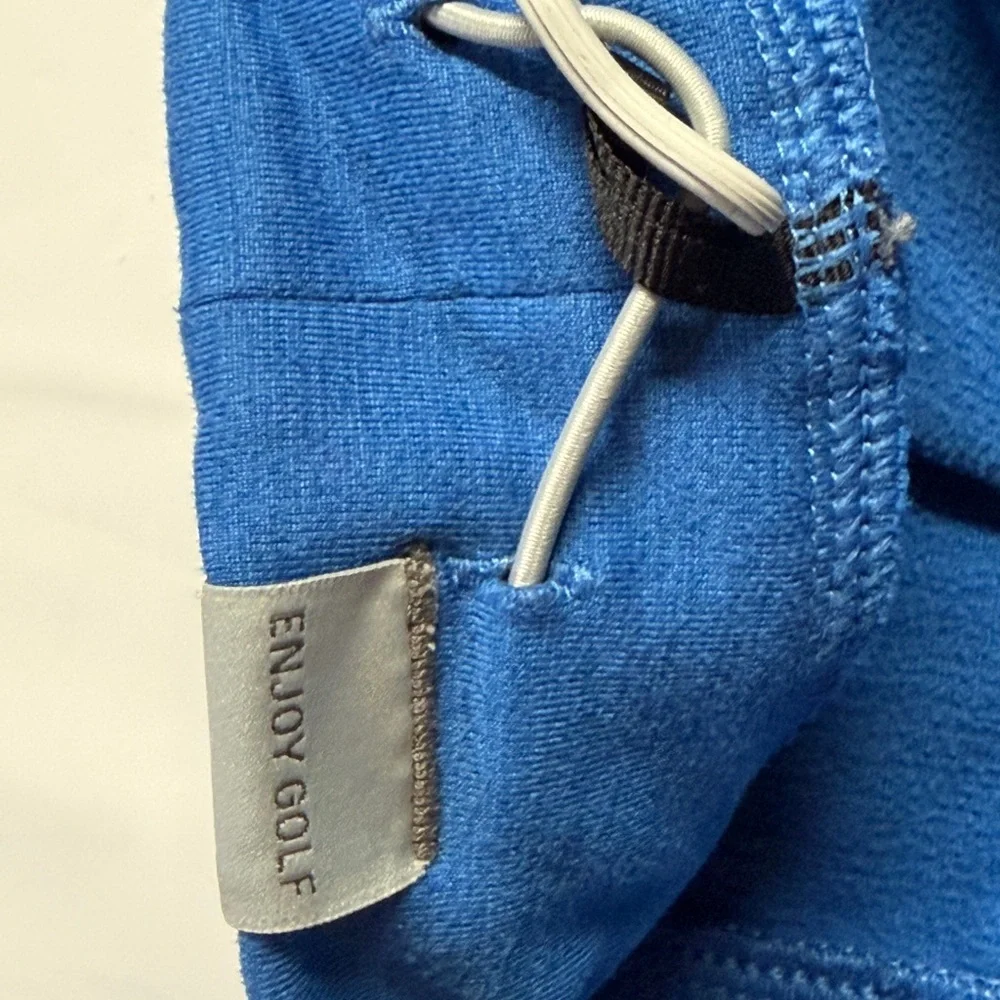 Puma Athletic Men’s Blue Quarter-Zip Sweater with Gray‎ Trim